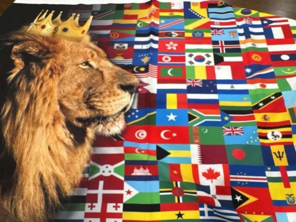 Lion of Judah Christian Worship Flag 56 x 38